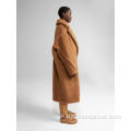 OEM Custom Winter Long Sherpa Coat för kvinnor